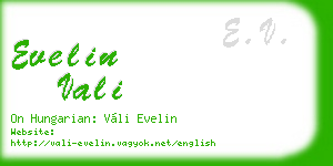 evelin vali business card